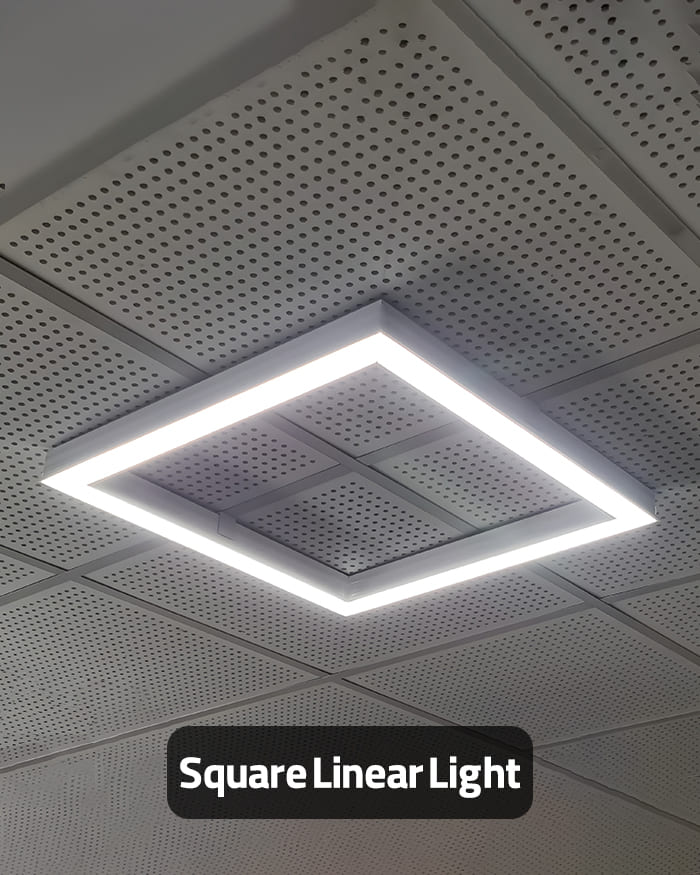 square linear light